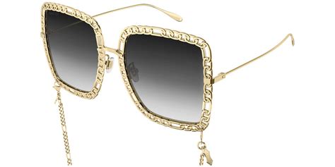 Gucci™ GG1033S 002 57 Gold Sunglasses 